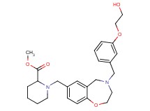 methyl 1-({4-[3-(2-hydroxyethoxy)benzyl]-2,3,4,5-tetrahydro-1,4-benzoxazepin-7-yl}methyl)-2-piperidinecarboxylate