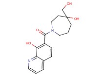7-{[4-hydroxy-4-(hydroxymethyl)-1-azepanyl]carbonyl}-8-quinolinol
