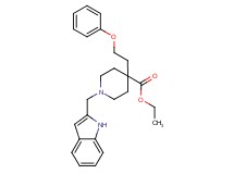 ethyl 1-(1H-indol-2-ylmethyl)-4-(2-phenoxyethyl)-4-piperidinecarboxylate