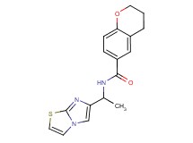 N-(1-imidazo[2,1-b][1,3]thiazol-6-ylethyl)chromane-6-carboxamide