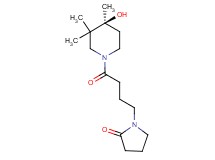 1-{4-[(4S)-4-hydroxy-3,3,4-trimethyl-1-piperidinyl]-4-oxobutyl}-2-pyrrolidinone