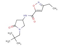 N-[1-(2,2-dimethylpropyl)-5-oxo-3-pyrrolidinyl]-3-ethyl-5-isoxazolecarboxamide