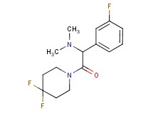 2-(4,4-difluoro-1-piperidinyl)-1-(3-fluorophenyl)-N,N-dimethyl-2-oxoethanamine