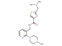 2-[(dimethylamino)methyl]-N-{[2-(4-methylpiperazin-1-yl)pyridin-3-yl]methyl}-1,3-thiazole-4-carboxamide