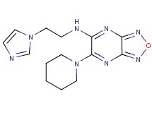 N-[2-(1H-imidazol-1-yl)ethyl]-6-(1-piperidinyl)[1,2,5]oxadiazolo[3,4-b]pyrazin-5-amine