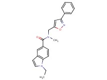 1-ethyl-N-methyl-N-[(3-phenyl-5-isoxazolyl)methyl]-1H-indole-5-carboxamide
