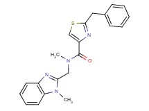 2-benzyl-N-methyl-N-[(1-methyl-1H-benzimidazol-2-yl)methyl]-1,3-thiazole-4-carboxamide