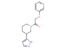 3-{2-oxo-2-[3-(1H-pyrazol-5-yl)piperidin-1-yl]ethoxy}pyridine