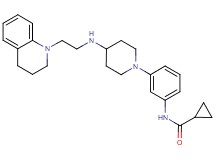 N-[3-(4-{[2-(3,4-dihydro-1(2H)-quinolinyl)ethyl]amino}-1-piperidinyl)phenyl]cyclopropanecarboxamide