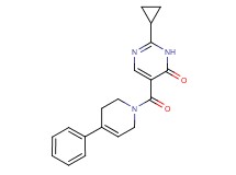 2-cyclopropyl-5-[(4-phenyl-3,6-dihydropyridin-1(2H)-yl)carbonyl]pyrimidin-4(3H)-one