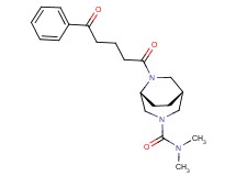 (1R*,5R*)-N,N-dimethyl-6-(5-oxo-5-phenylpentanoyl)-3,6-diazabicyclo[3.2.2]nonane-3-carboxamide