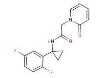 N-[1-(2,5-difluorophenyl)cyclopropyl]-2-(2-oxopyridin-1(2H)-yl)acetamide