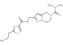 N,N-dimethyl-2-({[(2-propyl-1,3-thiazol-4-yl)carbonyl]amino}methyl)-6,7-dihydropyrazolo[1,5-a]pyrazine-5(4H)-carboxamide