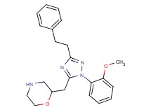 2-{[1-(2-methoxyphenyl)-3-(2-phenylethyl)-1H-1,2,4-triazol-5-yl]methyl}morpholine