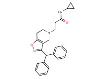 N-cyclopropyl-3-[3-(diphenylmethyl)-6,7-dihydroisoxazolo[4,5-c]pyridin-5(4H)-yl]propanamide