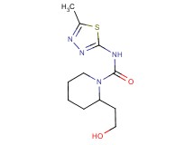 2-(2-hydroxyethyl)-N-(5-methyl-1,3,4-thiadiazol-2-yl)piperidine-1-carboxamide