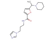 N-[3-(1H-imidazol-1-yl)propyl]-5-(1-piperidin-1-ylethyl)-2-furamide