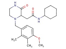 N-cyclohexyl-2-[1-(4-methoxy-2,3-dimethylbenzyl)-3-oxo-2-piperazinyl]acetamide