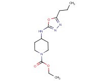 ethyl 4-[(5-propyl-1,3,4-oxadiazol-2-yl)amino]piperidine-1-carboxylate