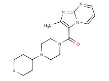 2-methyl-3-{[4-(tetrahydro-2H-thiopyran-4-yl)piperazin-1-yl]carbonyl}imidazo[1,2-a]pyrimidine