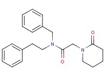 N-benzyl-2-(2-oxopiperidin-1-yl)-N-(2-phenylethyl)acetamide