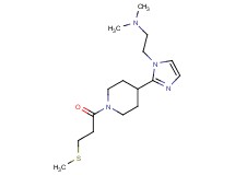 N,N-dimethyl-2-(2-{1-[3-(methylthio)propanoyl]-4-piperidinyl}-1H-imidazol-1-yl)ethanamine