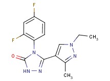 4-(2,4-difluorophenyl)-5-(1-ethyl-3-methyl-1H-pyrazol-4-yl)-2,4-dihydro-3H-1,2,4-triazol-3-one