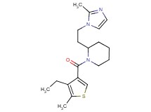 1-[(4-ethyl-5-methyl-3-thienyl)carbonyl]-2-[2-(2-methyl-1H-imidazol-1-yl)ethyl]piperidine