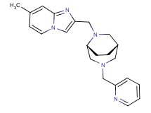 7-methyl-2-{[(1S*,5R*)-3-(pyridin-2-ylmethyl)-3,6-diazabicyclo[3.2.2]non-6-yl]methyl}imidazo[1,2-a]pyridine