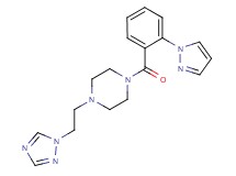 1-[2-(1H-pyrazol-1-yl)benzoyl]-4-[2-(1H-1,2,4-triazol-1-yl)ethyl]piperazine trifluoroacetate