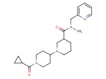 1'-(cyclopropylcarbonyl)-N-methyl-N-(pyridin-2-ylmethyl)-1,4'-bipiperidine-3-carboxamide