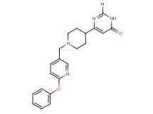 6-{1-[(6-phenoxypyridin-3-yl)methyl]piperidin-4-yl}pyrimidin-4(3H)-one