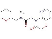 N-methyl-2-(3-oxo-2,3-dihydro-4H-pyrido[3,2-b][1,4]oxazin-4-yl)-N-(tetrahydro-2H-pyran-2-ylmethyl)acetamide