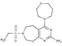 7-(ethylsulfonyl)-4-(1,4-oxazepan-4-yl)-6,7,8,9-tetrahydro-5H-pyrimido[4,5-d]azepin-2-amine