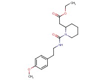 ethyl [1-({[2-(4-methoxyphenyl)ethyl]amino}carbonyl)-2-piperidinyl]acetate