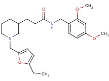N-(2,4-dimethoxybenzyl)-3-{1-[(5-ethyl-2-furyl)methyl]-3-piperidinyl}propanamide