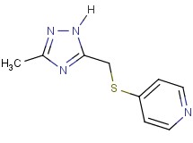 4-{[(3-methyl-1H-1,2,4-triazol-5-yl)methyl]thio}pyridine