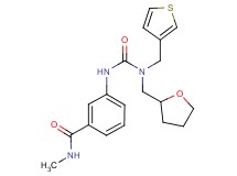 N-methyl-3-({[(tetrahydrofuran-2-ylmethyl)(3-thienylmethyl)amino]carbonyl}amino)benzamide