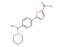 5-[4-(1-piperidin-1-ylethyl)phenyl]-2-furamide