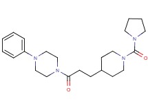 1-phenyl-4-{3-[1-(pyrrolidin-1-ylcarbonyl)piperidin-4-yl]propanoyl}piperazine