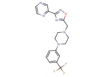 2-[5-({4-[3-(trifluoromethyl)phenyl]-1-piperazinyl}methyl)-1,2,4-oxadiazol-3-yl]pyrazine