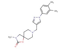 8-{[1-(3,4-dimethylphenyl)-1H-pyrazol-4-yl]methyl}-3-methyl-1-oxa-3,8-diazaspiro[4.5]decan-2-one