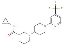 N-cyclopropyl-1'-[4-(trifluoromethyl)pyridin-2-yl]-1,4'-bipiperidine-3-carboxamide