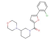 4-{1-[5-(2-chlorophenyl)-2-furoyl]-3-piperidinyl}morpholine