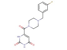6-{[4-(3-fluorobenzyl)-1-piperazinyl]carbonyl}-2,4(1H,3H)-pyrimidinedione