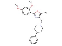 1-{[2-(2,4-dimethoxyphenyl)-5-methyl-1,3-oxazol-4-yl]methyl}-4-phenylpiperidine