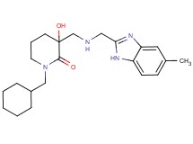 1-(cyclohexylmethyl)-3-hydroxy-3-({[(5-methyl-1H-benzimidazol-2-yl)methyl]amino}methyl)piperidin-2-one