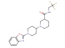 1'-(1,3-benzoxazol-2-yl)-N-(2,2,2-trifluoroethyl)-1,4'-bipiperidine-3-carboxamide