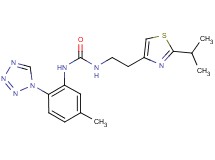 N-[2-(2-isopropyl-1,3-thiazol-4-yl)ethyl]-N'-[5-methyl-2-(1H-tetrazol-1-yl)phenyl]urea