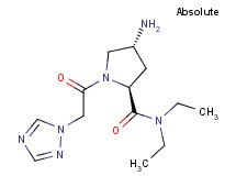 (2S,4R)-4-amino-N,N-diethyl-1-(1H-1,2,4-triazol-1-ylacetyl)pyrrolidine-2-carboxamide